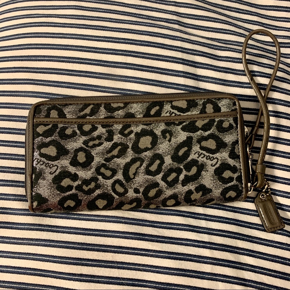 Coach Cheetah Wristlet